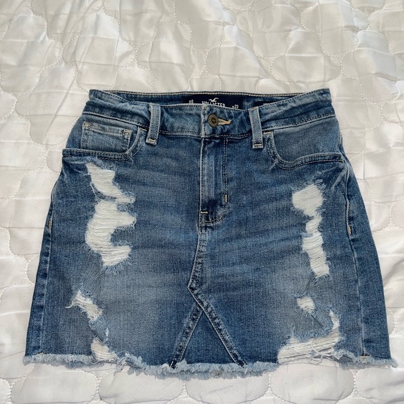 Ripped Denim Skirt - Picture 2 of 3